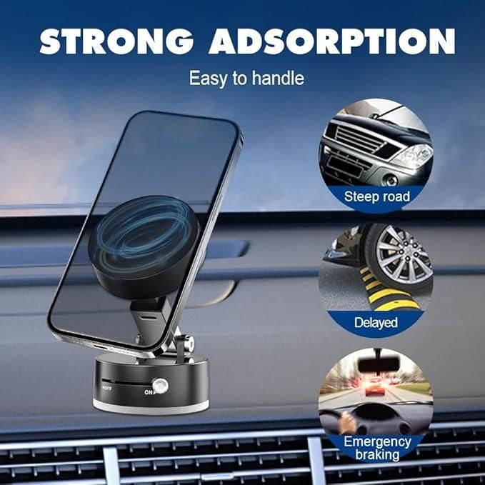 📱✨ Vacuum Magnetic Phone Holder – Strong Grip, Zero Slip!