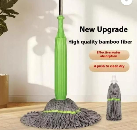 ✨🌀 Self-Twisting Water Rotating Mop 🧹💧 – Easy Cleaning, No Mess!