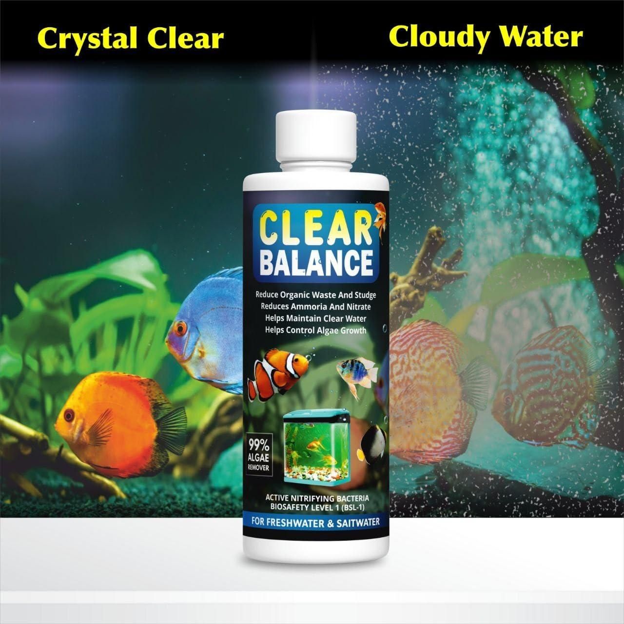 🐠💧 Clear Balance Fish Tank Water Purifier 120ml – Buy 1 Get 1 FREE! 🆓✨