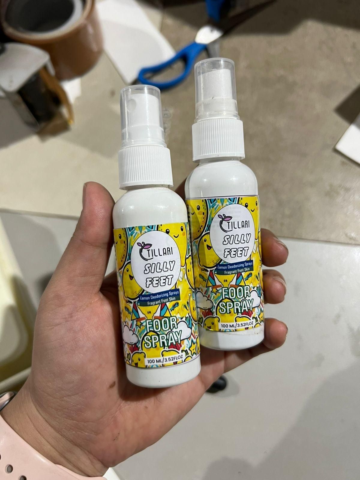 Silly Feet Foot Spray - Lemon 100ml (Pack of 2)