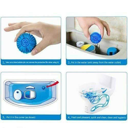 💎 Powerful Toilet Deodorizer & Cleaner Tabs 🌿 – Combo Pack of 3