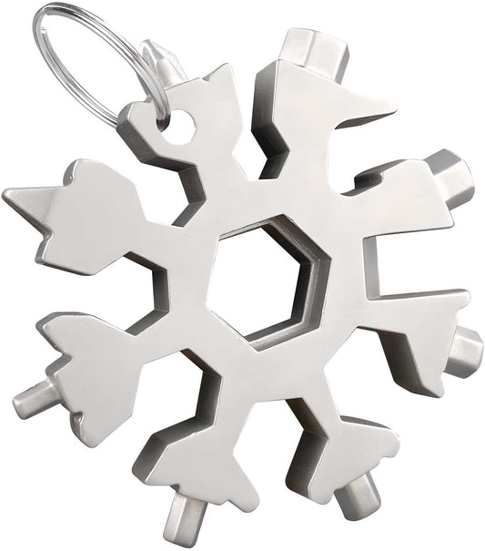 The Ultimate Multi- 18 in 1 Tool Functions in a Sleek Snowflake Design