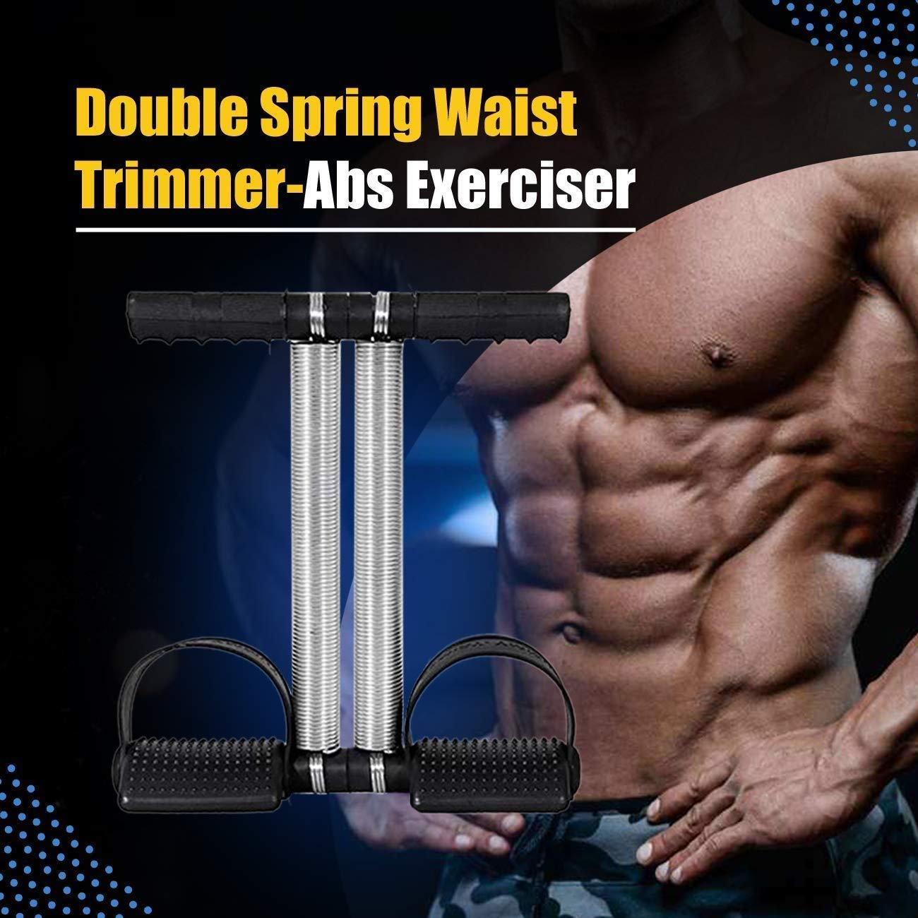 🔥 Double Spring Tummy & Waist Trimmer – Ultimate Ab Exerciser for Home Gym 💪🧘‍♂️