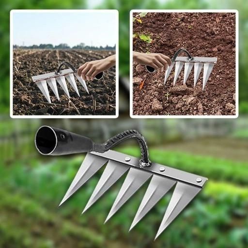 🌻 Ultimate Weeding Tool 🌾 5 Teeth Carbon Steel Magic! ✨