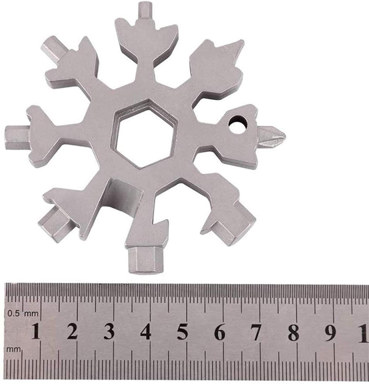 The Ultimate Multi- 18 in 1 Tool Functions in a Sleek Snowflake Design
