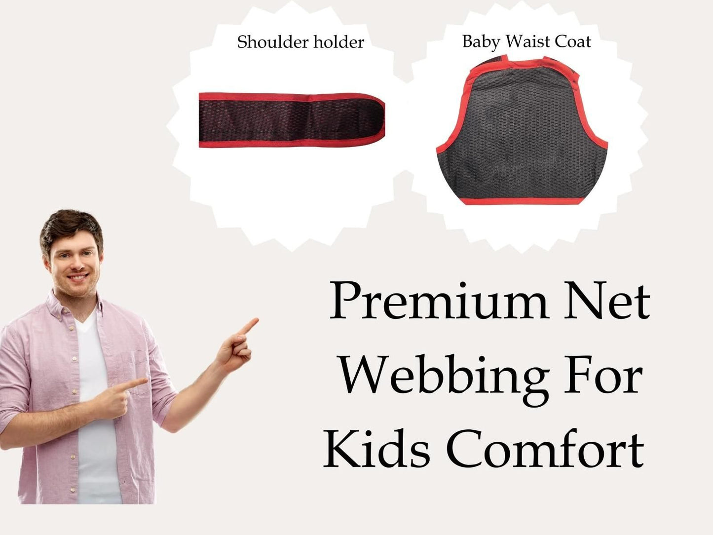 👶✨ Kids Safety Belt – Secure & Comfortable Ride 🏍️🏍️
