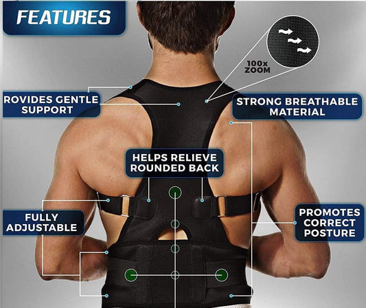 Premium Unisex Posture Corrector Belt 🧍‍♂️🧍‍♀️ – Stand Tall, Feel Confident ✨