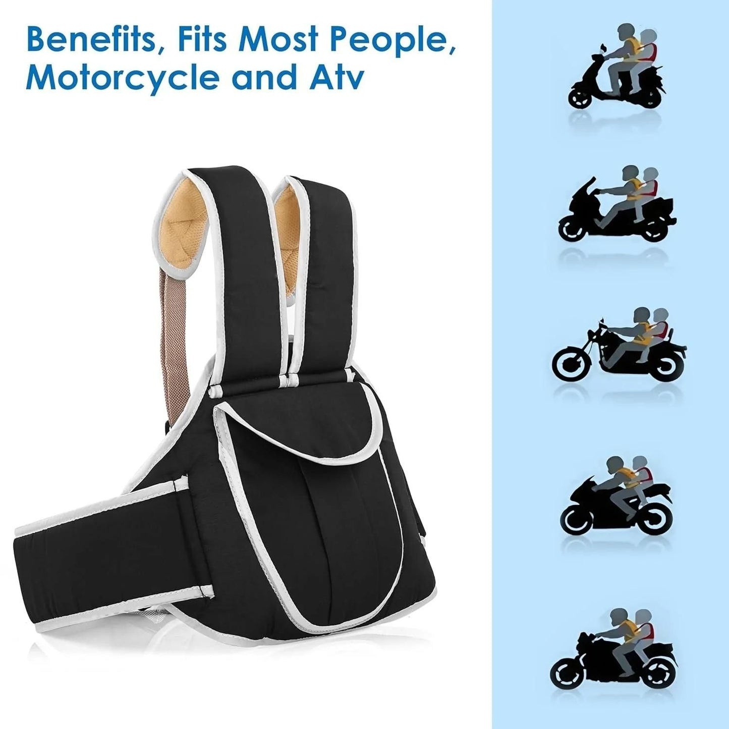 👶✨ Kids Safety Belt – Secure & Comfortable Ride 🏍️🏍️